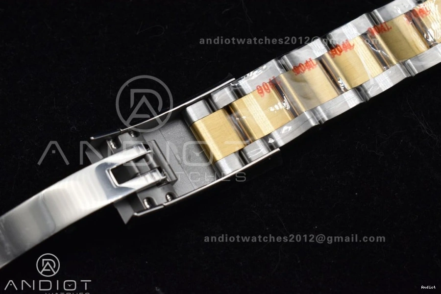 Edition Clean YG Steel 41 Dial on 904L Black 1:1 Bracelet Oyster SS DateJust Stick VR3235 126333 Best 0402